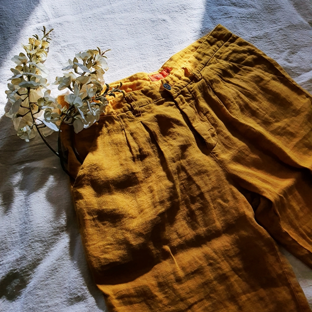 Barena Venezia | VTG Linen Straight Leg Pants, 12 (48 IT)